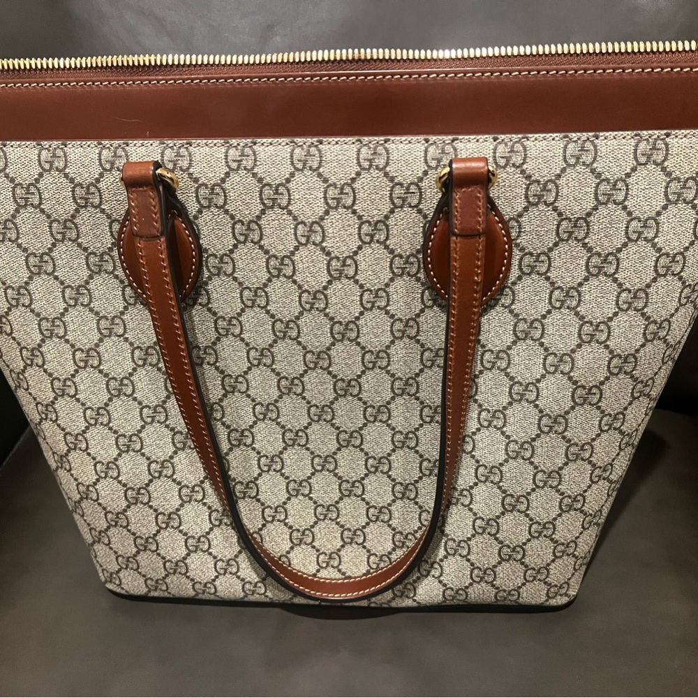 Gucci Brown and Cream Women's Bag